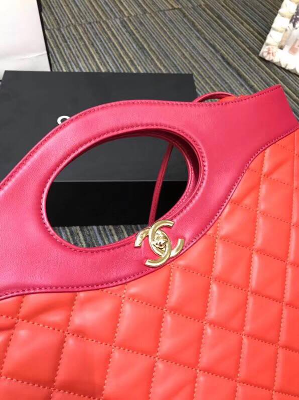 CHANEL シャネル CHANEL 31 ラージ ショッピング バッグ  オレンジ レッド A57977 Y83999 K1171