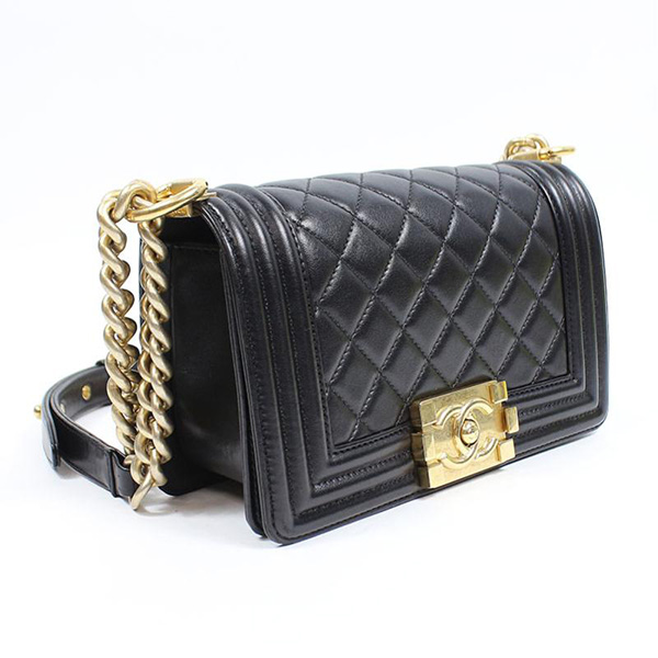 CHANELハンドバッグ チェーン ネイビー マトラッセ チェック CC A57561 Y33357 5B313
