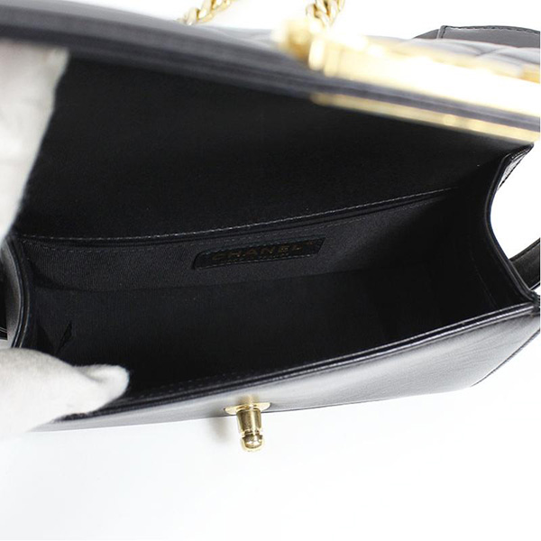 CHANELハンドバッグ チェーン ネイビー マトラッセ チェック CC A57561 Y33357 5B313