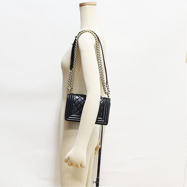 CHANELハンドバッグ チェーン ネイビー マトラッセ チェック CC A57561 Y33357 5B313