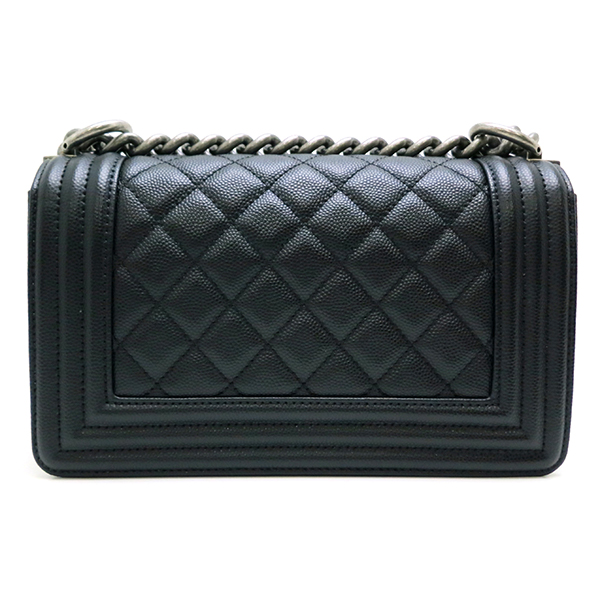 CHANEL シャネル ボーイ チェーン A67085 ショルダーバッグ キャビアスキン ブラック レディース