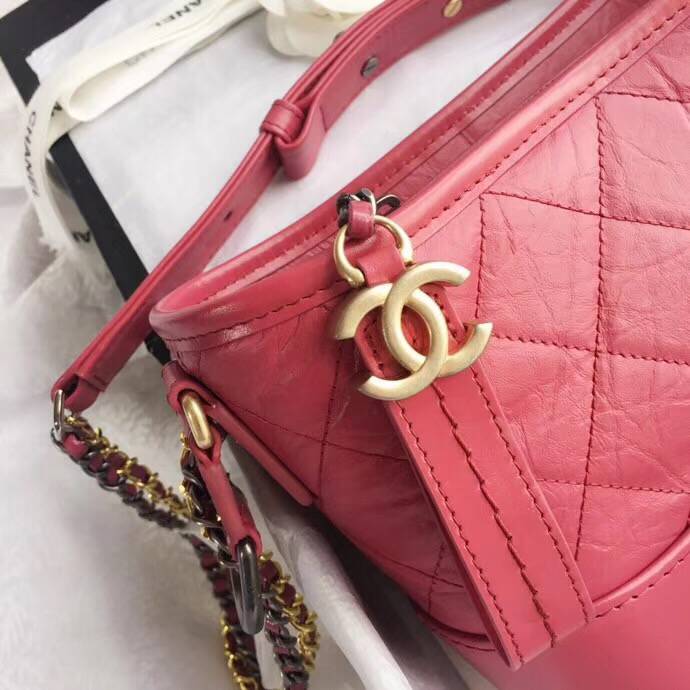 CHANEL シャネル ガブリエル ドゥ シャネル スモール ホーボー バッグ コーラル A91810 Y61477 5B650
