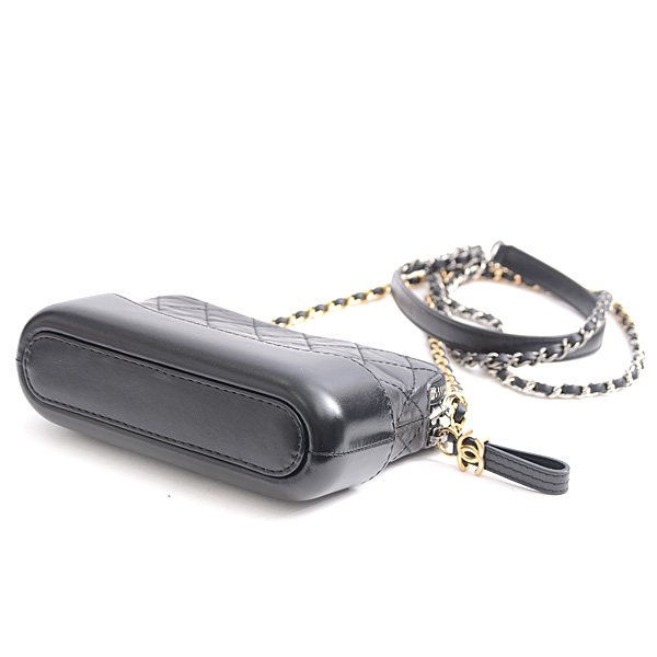シャネル CHANEL ガブリエル チェーン クラッチ レディース ショルダーバッグ チェーンウォレット 2WAYバッグ ブラック ゴールド×シルバー A94505