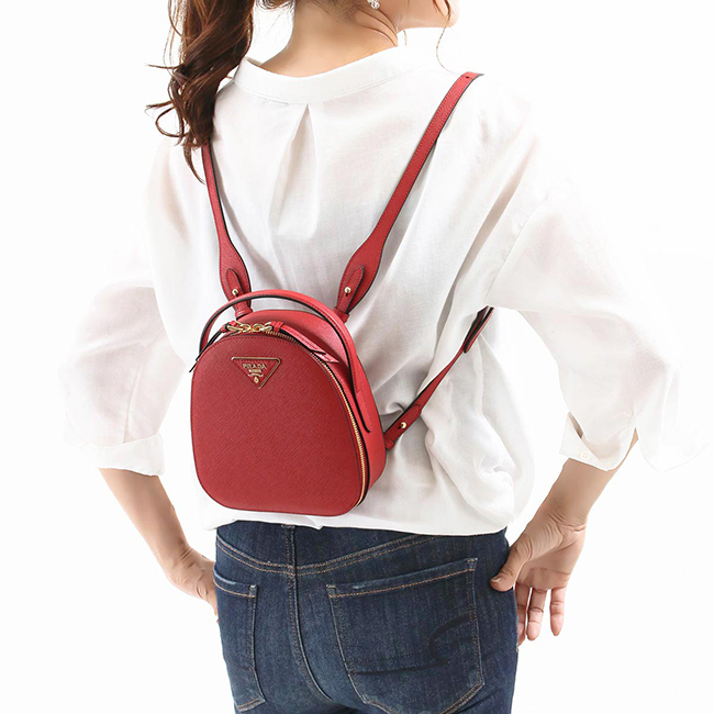 プラダ PRADA リュックサック/ハンドバッグ サフィアーノ/SAFFIANO ラックス/LUX 三角ロゴプレート フォーコレッド 1BZ047 NZV F068Z VOOG 2019年春夏新作 レディース
