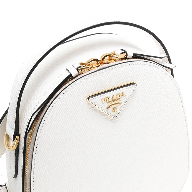 プラダ PRADA リュックサック/ハンドバッグ サフィアーノ/SAFFIANO ラックス/LUX 三角ロゴプレート ビアンコホワイト 1BZ047 NZV F0009 VOOG 2019年春夏新作 レディース