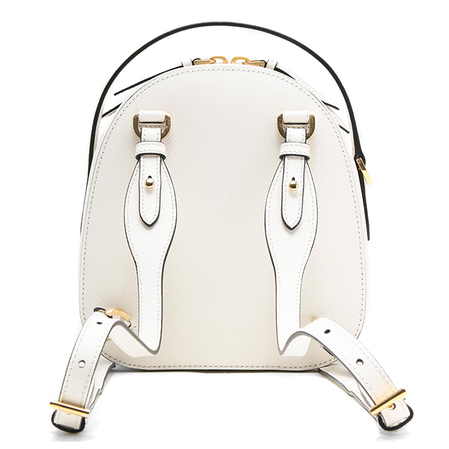プラダ PRADA リュックサック/ハンドバッグ サフィアーノ/SAFFIANO ラックス/LUX 三角ロゴプレート ビアンコホワイト 1BZ047 NZV F0009 VOOG 2019年春夏新作 レディース

