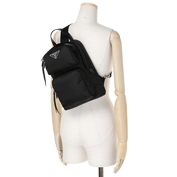 プラダ ショルダーバッグ PRADA 1BZ026 2CCJ F0002 バッグ テスート ソフトカーフ TESSUTO SOFT CALF レディース BLACK ブラック