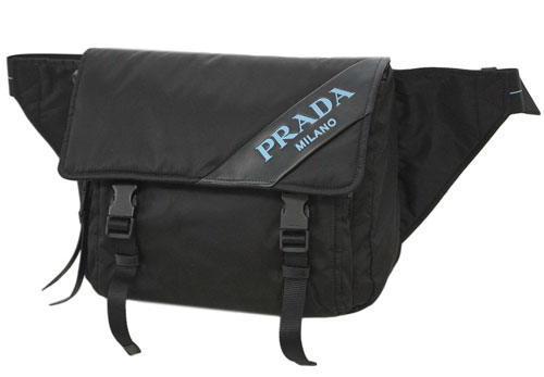 プラダ バッグ 1BL015 PRADA メンズ ウエストバッグ ボディバッグ TESSUTO+SOFT CALF NERO ネロ ナイロン+ソフトカーフ ブラック