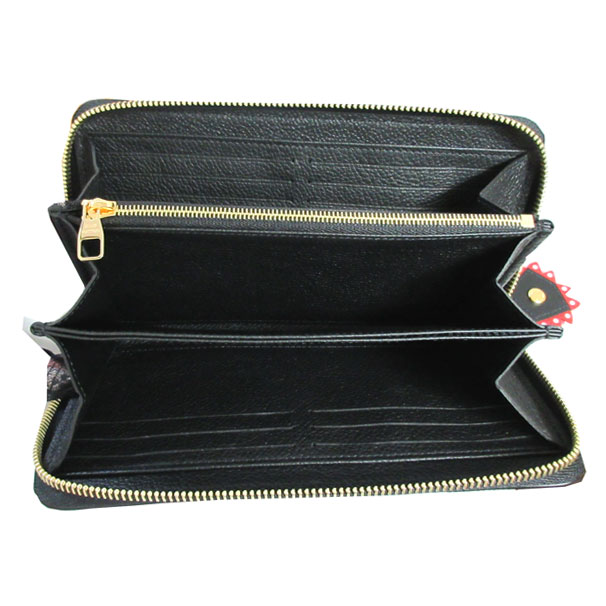 LOUISVUITTON ルイヴィトン モノグラム クラフティ アンプラント ジッピー ウォレット ノワールクレーム M69698 黒 ブラック  ラッピング ラウンドファスナー 長財布