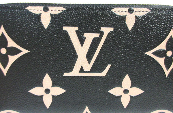 LOUISVUITTON ルイヴィトン モノグラム クラフティ アンプラント ジッピー ウォレット ノワールクレーム M69698 黒 ブラック  ラッピング ラウンドファスナー 長財布