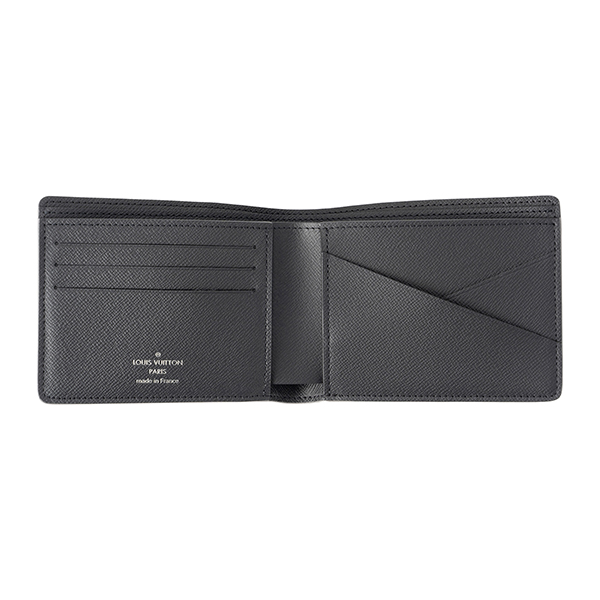 ルイヴィトン コインケース Louis Vuitton M30380 財布 タイガ TAIGA ポルトフォイユ・ミュルティプル メンズ NOIR(ノワール) ブラック/黒