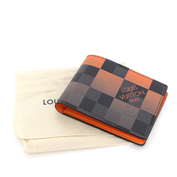 LOUIS VUITTON ルイヴィトン ダミエ･グラフィット ジャイアント ポルトフォイユ･ミュルティプル N40423 ボルケーノオレンジ 

