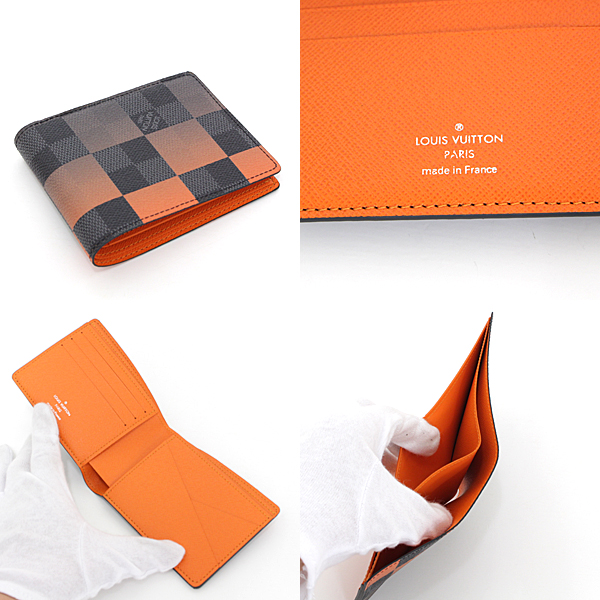 LOUIS VUITTON ルイヴィトン ダミエ･グラフィット ジャイアント ポルトフォイユ･ミュルティプル N40423 ボルケーノオレンジ 
