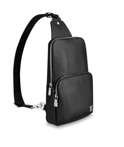 ルイヴィトン ショルダーバッグ タイガ アヴェニュー・スリングバッグ M30443 LOUIS VUITTON ヴィトン バッグ 斜め掛け メンズ 黒 ブラック