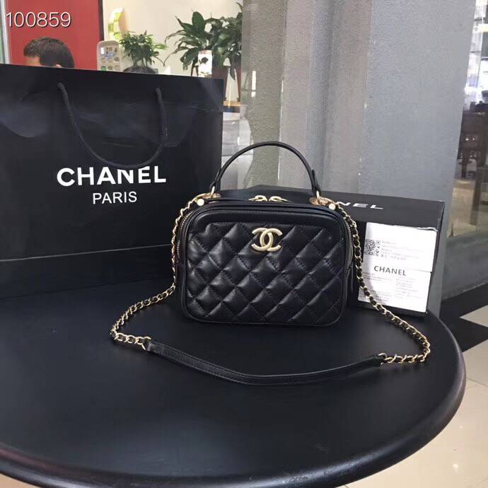 CHANEL バニティー バック ショルダー ブラック レッド ベージュA57905 Y83940 94305