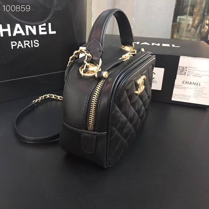 CHANEL バニティー バック ショルダー ブラック レッド ベージュA57905 Y83940 94305
