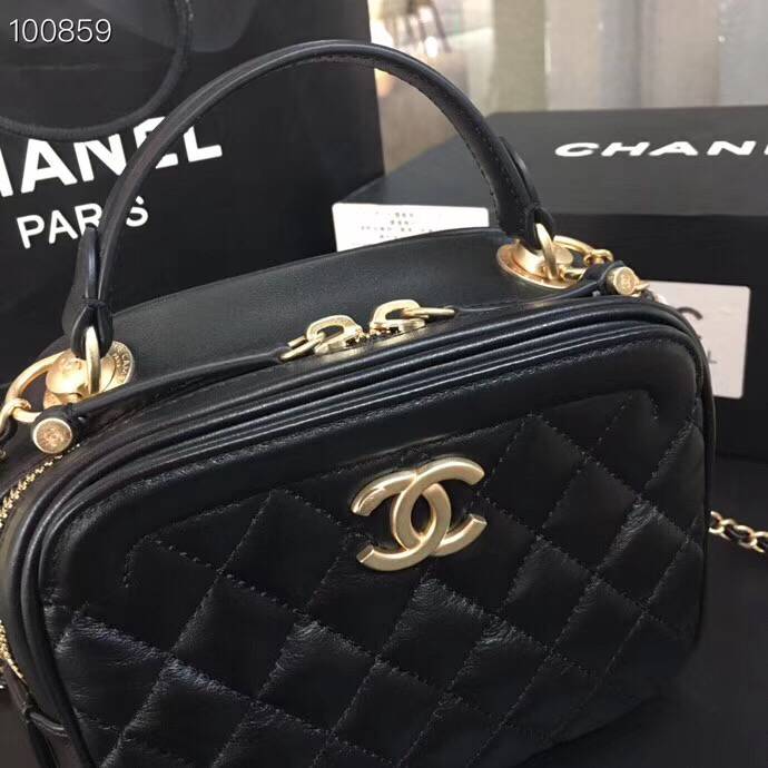 CHANEL バニティー バック ショルダー ブラック レッド ベージュA57905 Y83940 94305