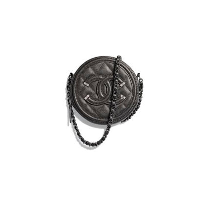 CHANEL シャネル 18AW  バケットバッグ ブラック A81599 Y33345 0B858 ポーチ チェーンクラッチ