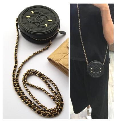CHANEL シャネル 18AW  バケットバッグ ブラック A81599 Y33345 0B858 ポーチ チェーンクラッチ
