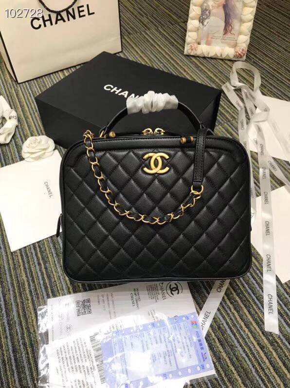 CHANEL バニティー バック ショルダー ブラック レッド ベージュ A57906 Y83940 94305
