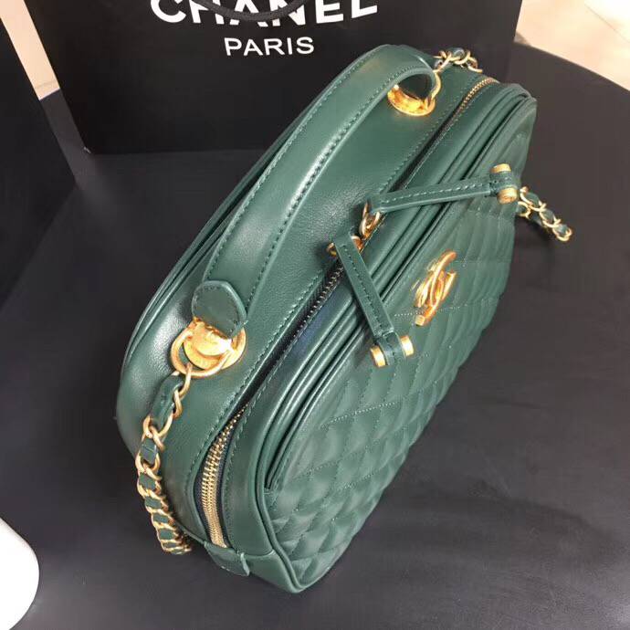 CHANEL バニティー バック ショルダー グリーン レッド ベージュ A57906 Y83940 94306