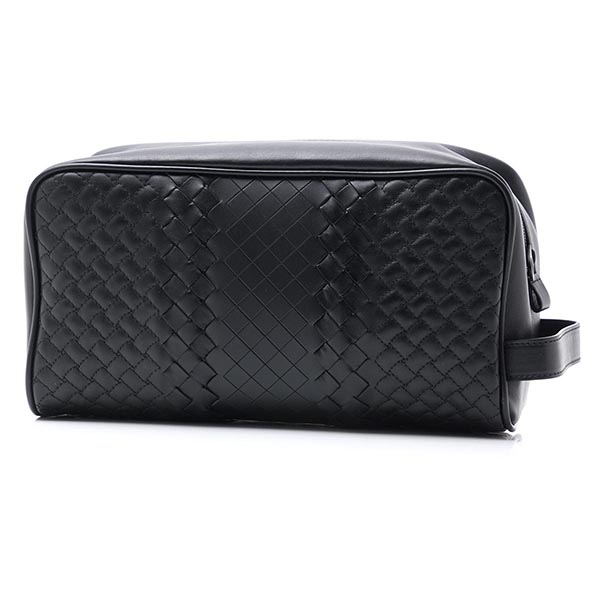 ボッテガヴェネタ BOTTEGA VENETA ポーチ トイレタリー ケース アメニティケース ブラック メンズ アクセサリ 革 レザー 旅行 出張 トラベル 244706 vv341 1000 VN