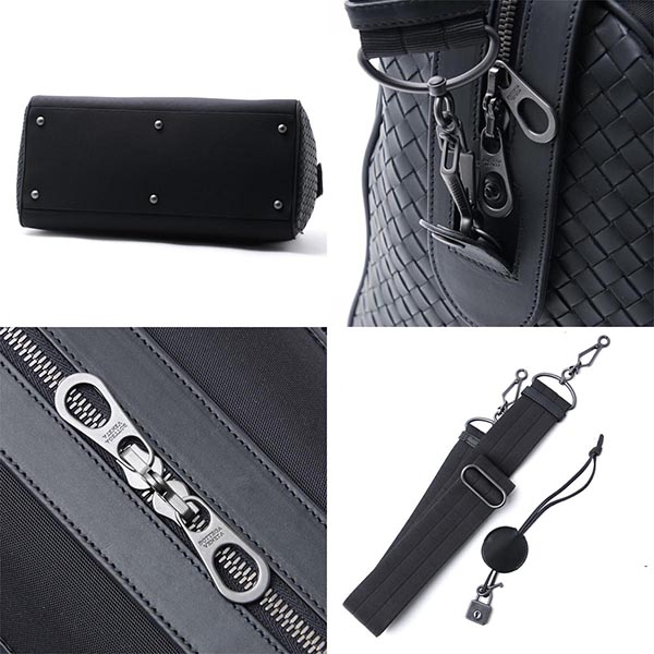 ボッテガヴェネタ BOTTEGA VENETA ボストンバッグ 2WAY メンズ 旅行 ボストン バッグ トラベル 445350 vaye3 1000 HIGH TECH CANVAS