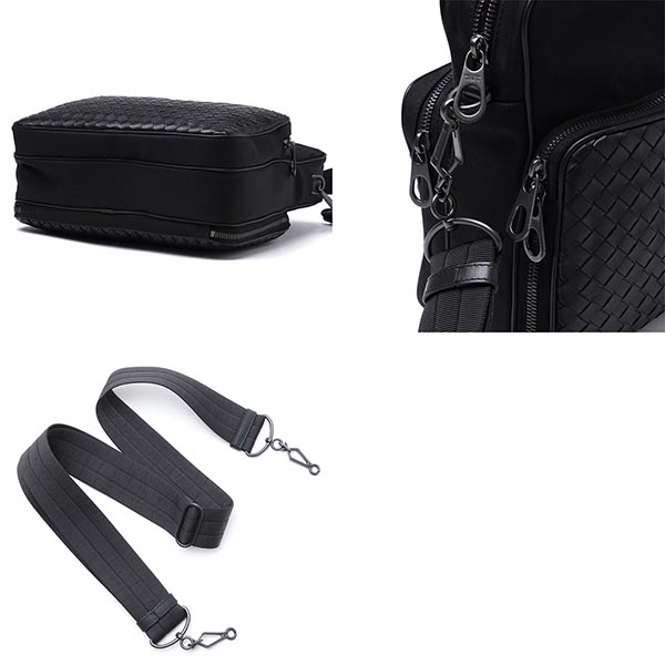 BOTTEGA VENETA メッセンジャー バッグ メンズ バッグ メッセンジャーバッグ 革 メンズ 通勤 自転車 バイク レザー 本革 407391 vaye3 1000 HI-TECH CANVAS