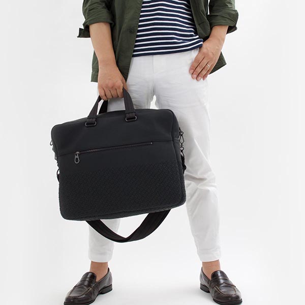 ボッテガヴェネタ BOTTEGA VENETA ビジネスバッグ/ショルダーバッグ イントレチャート INTRECCIATO ブラック 427679 VAWAF 1000 メンズ