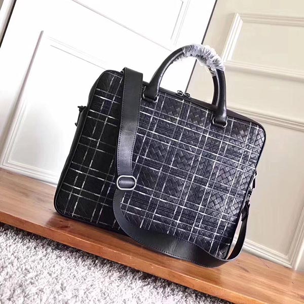ボッテガヴェネタ ビジネスバッグ イントレチャート レザー ブリーフケース 481087 BOTTEGA VENETA ボッテガ バッグ メンズ 2WAYショルダーバッグ