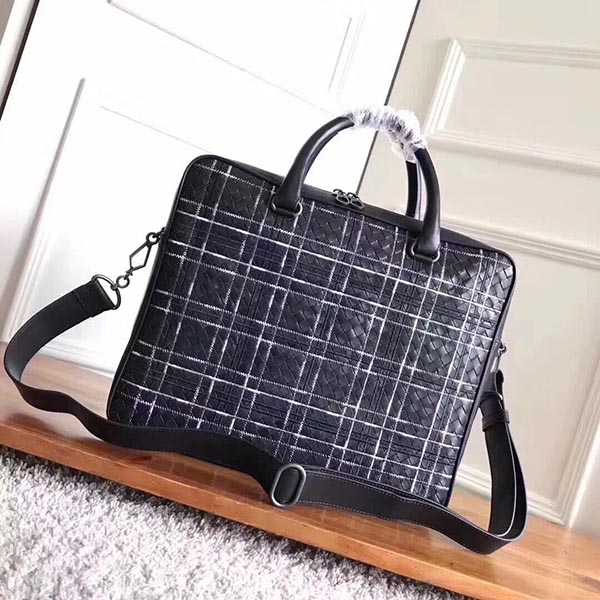 ボッテガヴェネタ ビジネスバッグ イントレチャート レザー ブリーフケース 481087 BOTTEGA VENETA ボッテガ バッグ メンズ 2WAYショルダーバッグ