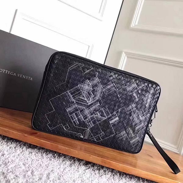 ボッテガヴェネタ BOTTEGA VENETA  セカンドバッグ ネロ ブラック系 477618-v4651-1000