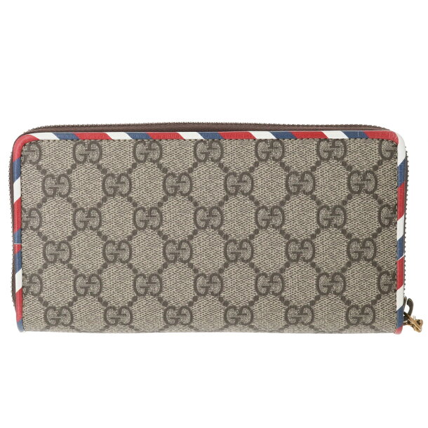 GUCCI グッチ COURRIERワッペンラウンド長財布 473909 K9GQT 8899 ベージュ コンビ