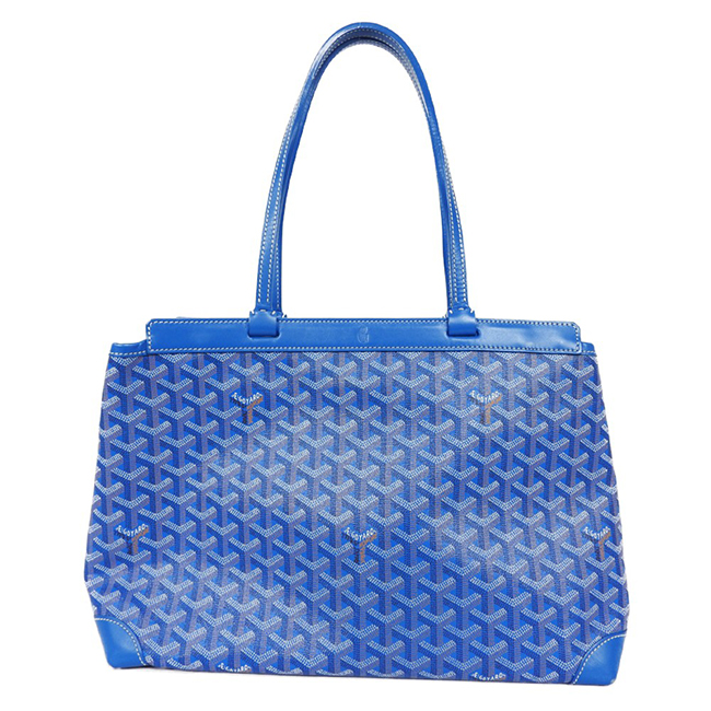 ゴヤール GOYARD ベルシャス PM トートバッグ ショルダーバッグ ヘリンボーン ブルー Goyard20200103
