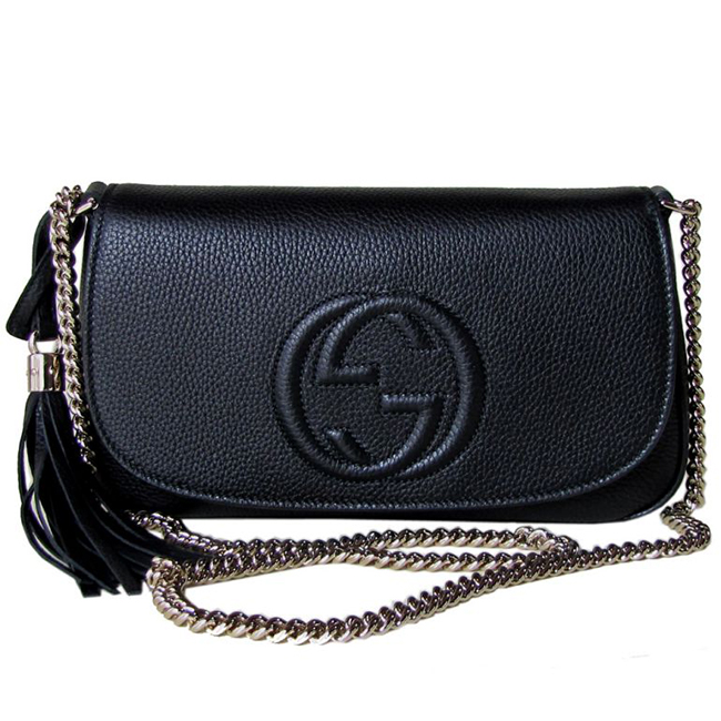 グッチ GUCCI ショルダーバッグ レディース ソーホー SOHO レザー チェーンバッグ ブラック 336752 A7M0G 1000