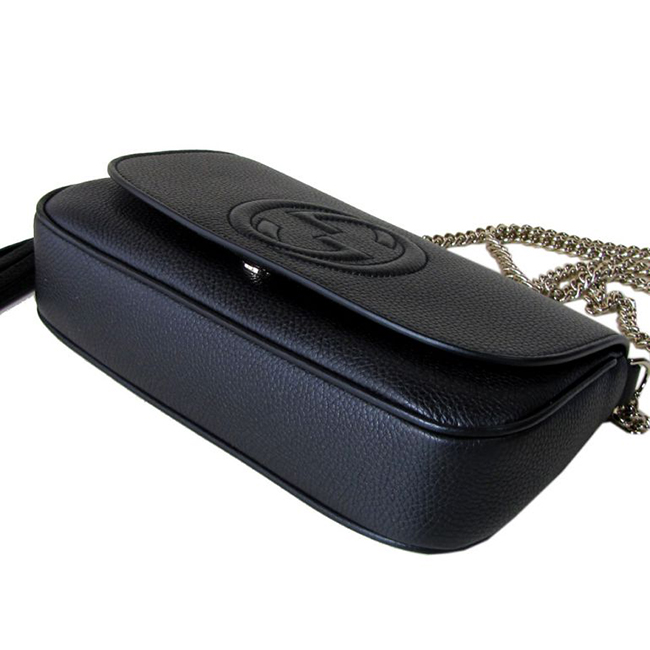 グッチ GUCCI ショルダーバッグ レディース ソーホー SOHO レザー チェーンバッグ ブラック 336752 A7M0G 1000