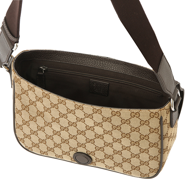 グッチ ショルダーバッグ GUCCI 449172 KY9KN 9886 アウトレットGGキャンバス GG CANVAS ユニセックス BEIGE/DARK BROWN ベージュ/ダークブラウン