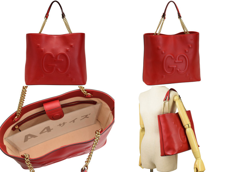 グッチバッグ GUCCI トートバッグ チェーン アウトレット 453561dsvtg6433