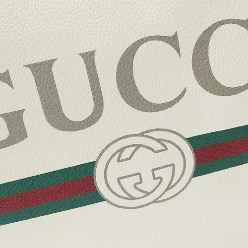 グッチ ショルダーバッグ メンズ 523588 0GCAT 8820 GUCCI ハーフムーン ホーボーバッグ レザー ホワイト