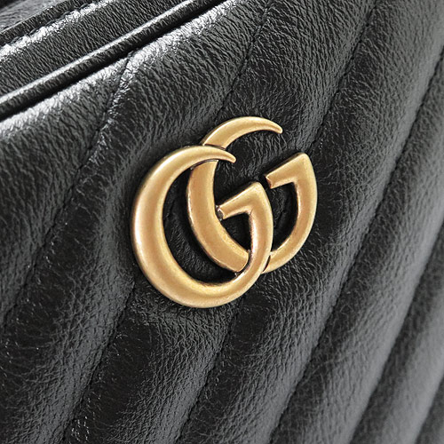 グッチ ショルダーバッグ 550155 0OLFT 1000 GUCCI ポシェット GG MARMONT/GGマーモント キルティング レザー ブラック