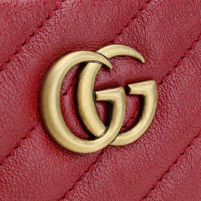 GUCCI GG MARMONT 2.0 GGマーモント2.0 斜め掛け ショルダーバッグ 550155 0OLFT 6438 レッド系 レディース