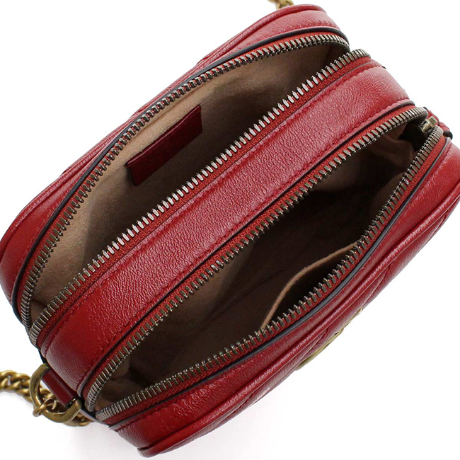 GUCCI GG MARMONT 2.0 GGマーモント2.0 斜め掛け ショルダーバッグ 550155 0OLFT 6438 レッド系 レディース