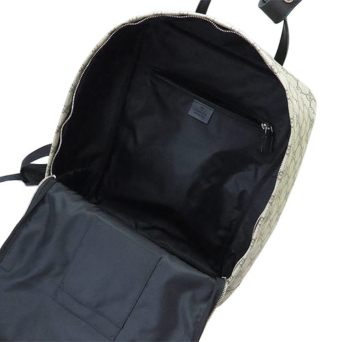 グッチ リュックサック 495558 K9R5N 9692 GUCCI バックパック GG柄 PVC キャンバス ベージュ×ブラック