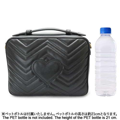 グッチ ショルダーバッグ GUCCI 498100 DTDPT 8975 レディース ハンドバッグ スモール GGマーモント レザー ブラック 黒