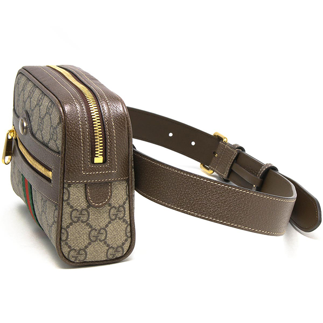 グッチ GUCCI ベルトバッグ/ウエストバッグ GGスプリーム/GG SUPREME ベージュ&エボニー&ブラウン 517076 96I3B 8745 2019年春夏新作 メンズ レディース