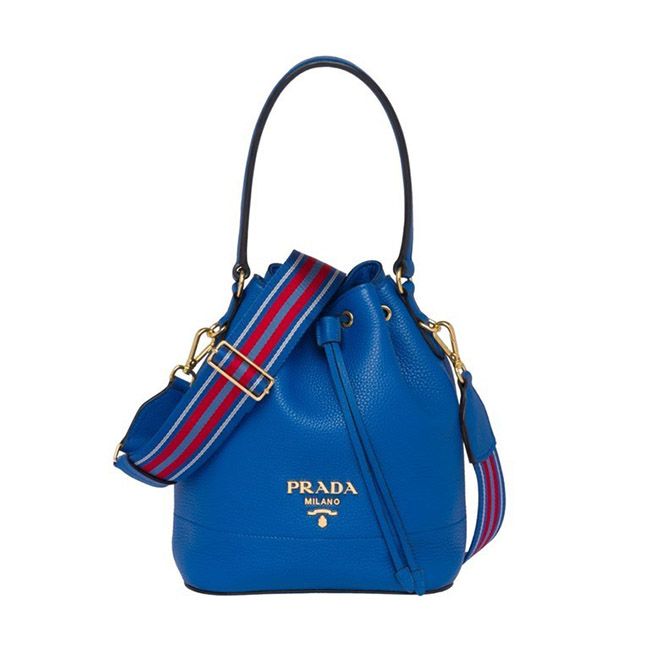 プラダ PRADA ss20定番キュートIVORY レザー バケット バッグ 巾着 1BE018VNOM2BBE F0YGN