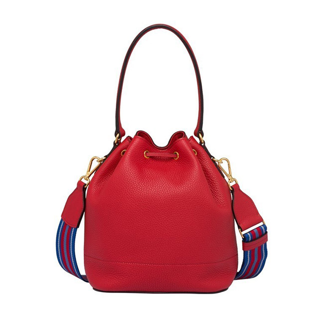 PRADA バケットバッグ ショルダー付き 2WAYバッグ 巾着 1BE018_2BBE_F0011