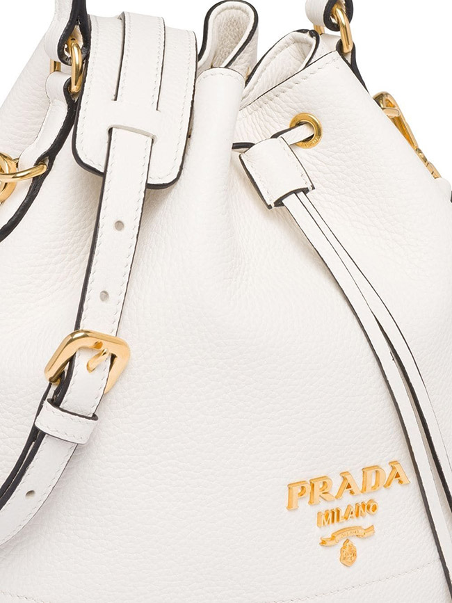 プラダ PRADA バッグ VIT.DAINO バケットバッグ ショルダー付き 2WAY ハンドバッグ 巾着 ショルダーバッグ 1BE018VNOO2BBE