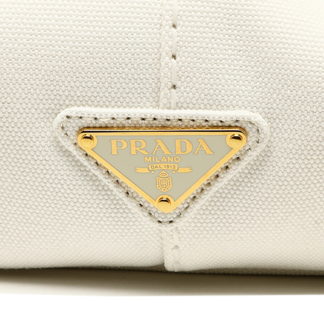 PRADA トートバッグ レディース プラダ 1BG642 ZKI ROO F0UB0 ホワイト ネイビー