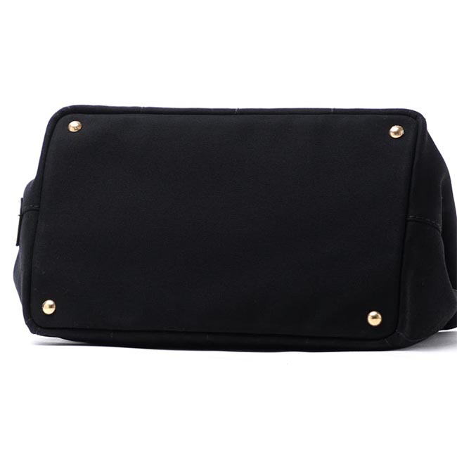 プラダ PRADA ハンドバッグ 2WAY ブラック レディース トートバッグ ロゴ トライアングル 1bg642 zki f0002 CANAPA